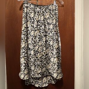 Floral Black, White,& Yellow Sienna Sky Women's Skirt